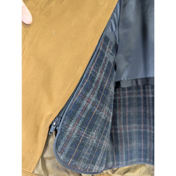 Jos A Bank Chore Coat Tan Removable Lining Warm Workwear Barn Grampa Mens Medium - Picture 7 of 15